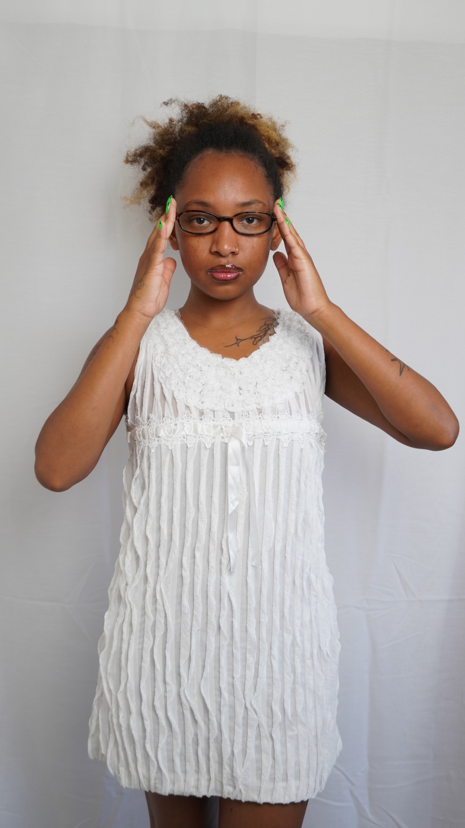 White Sleeveless Dress