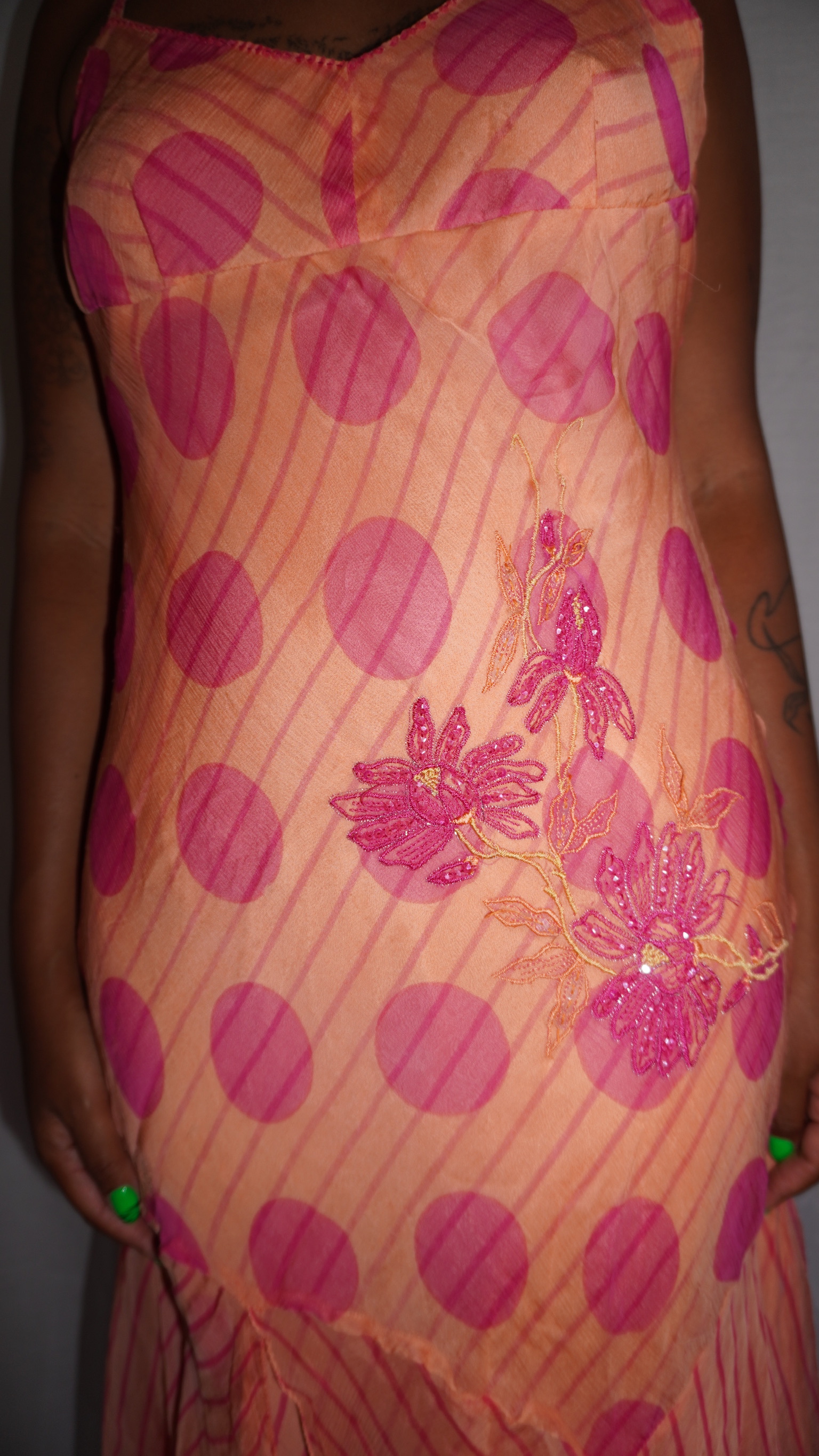 Chiffon Polka Dot Dress