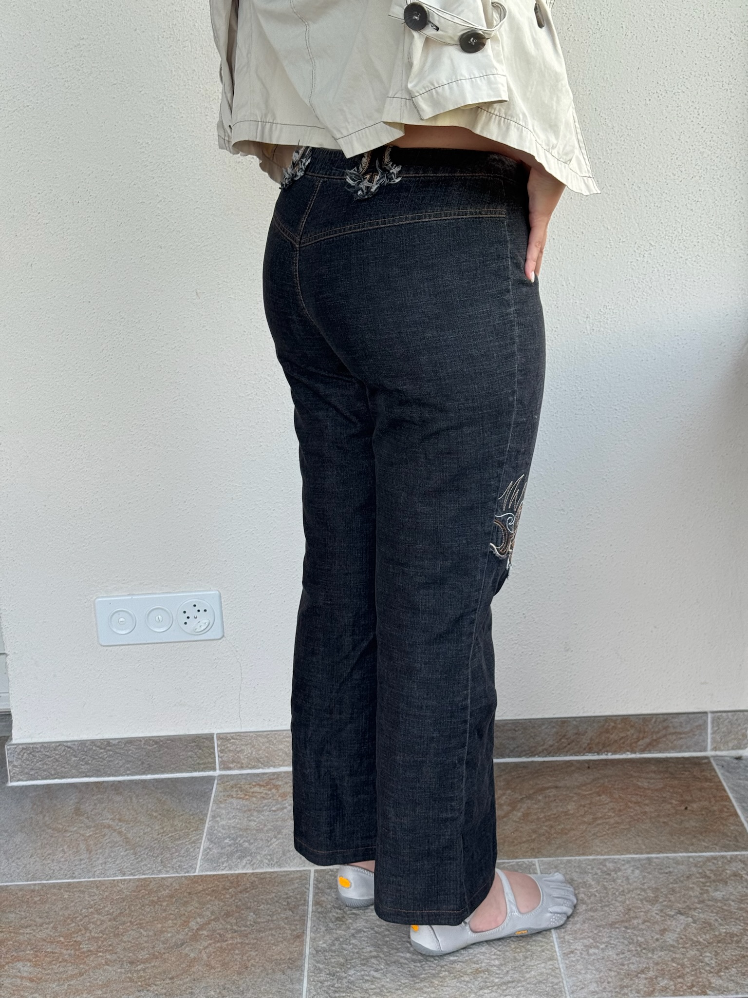 Escada Embroidered Jeans