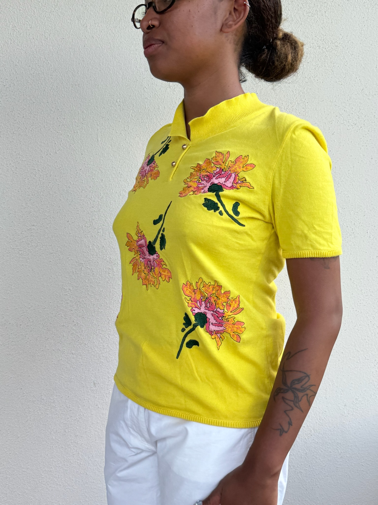 Yellow Bally Floral Polo Shirt