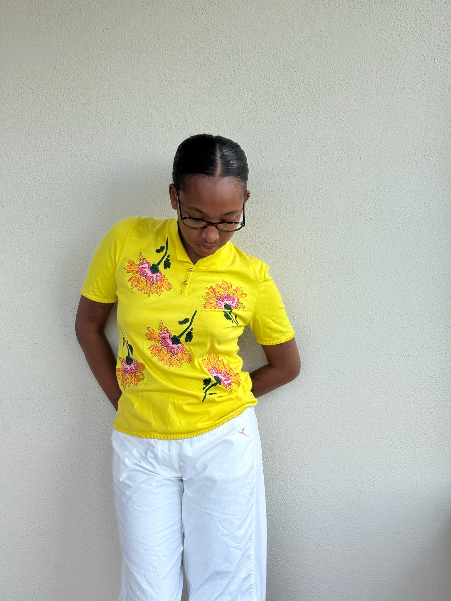 Yellow Bally Floral Polo Shirt