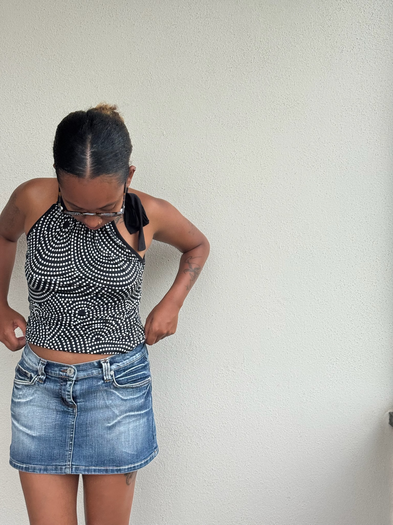 Polka Dot Sleeveless Top