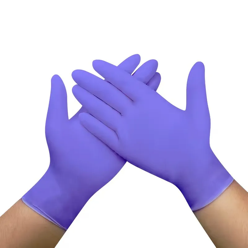 Purple Nitrile Gloves – Durable, Latex-Free Salon Protection