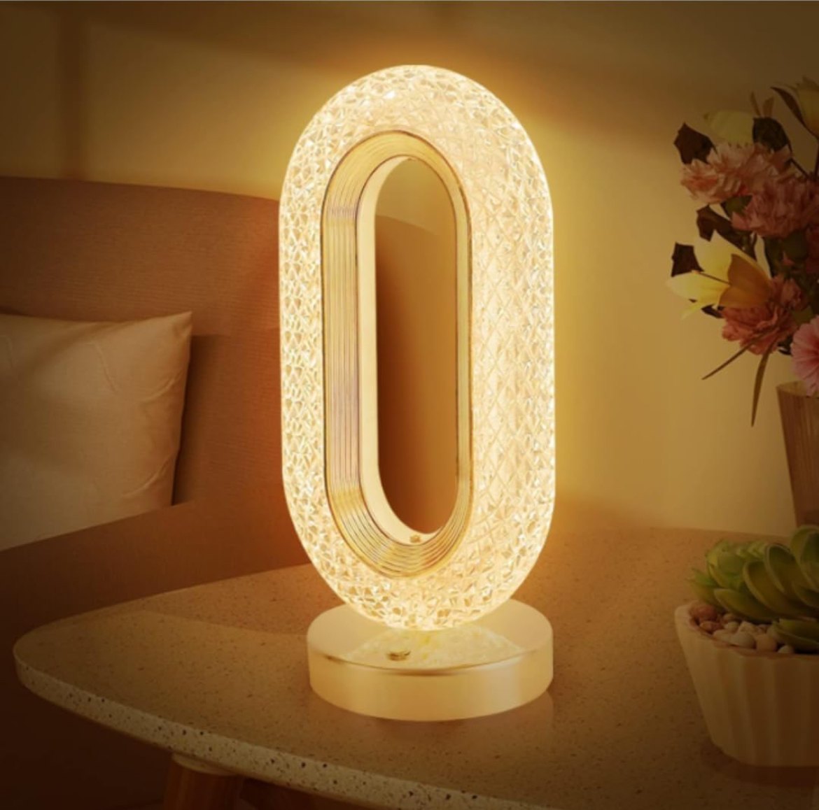 Elegant Crystal Table Lamp 