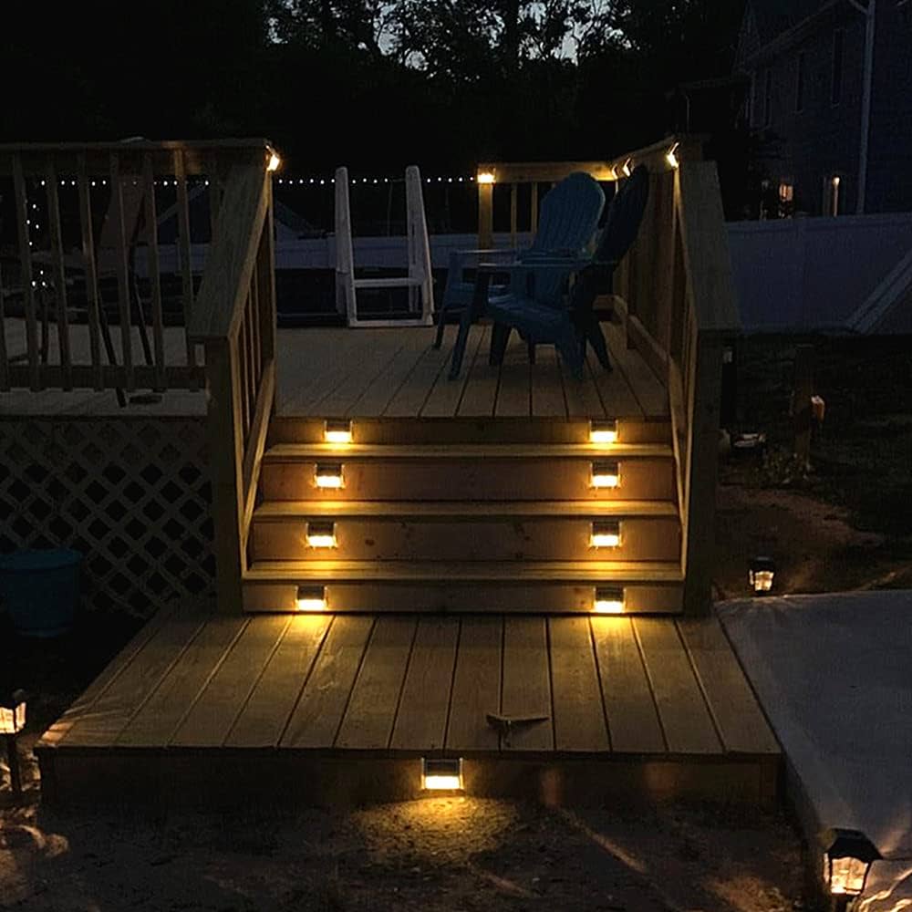 Solar LED Stair Lights (Pack of 6)