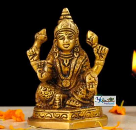 Brass Lakshmi Statue 3"