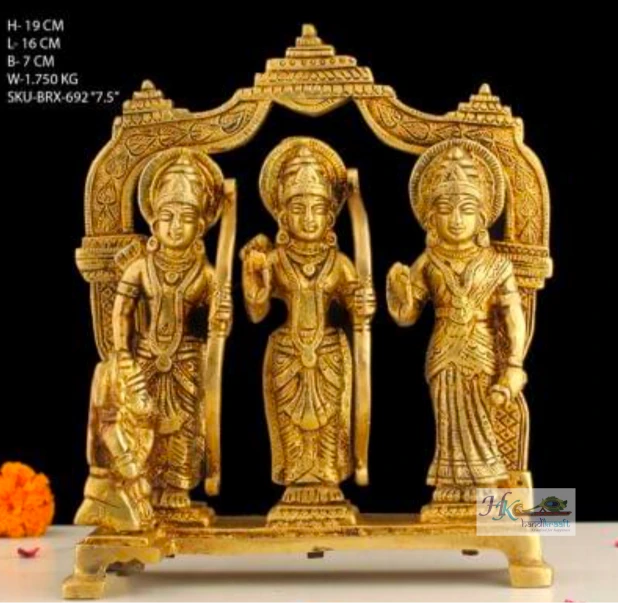 Brass Ram Darbar Statue