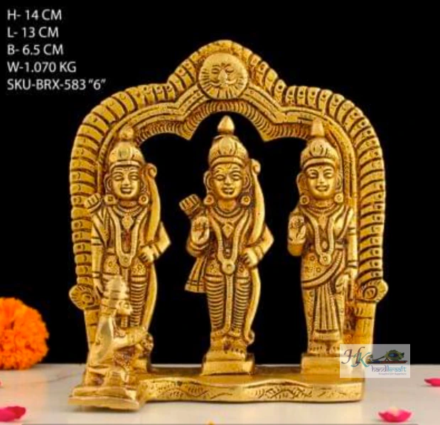 Brass Ram Darbar Statue
