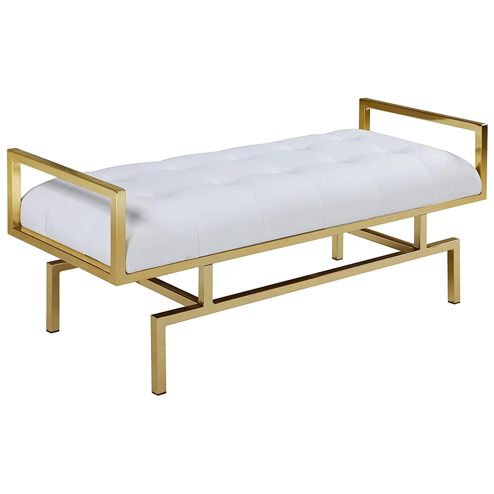 Sturdy Steel and Iron Outdoor Seating Bench