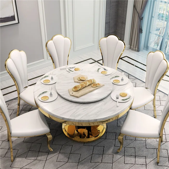 Majestic Gold Finish Dining Chairs
