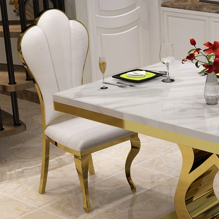 Majestic Gold Finish Dining Chairs