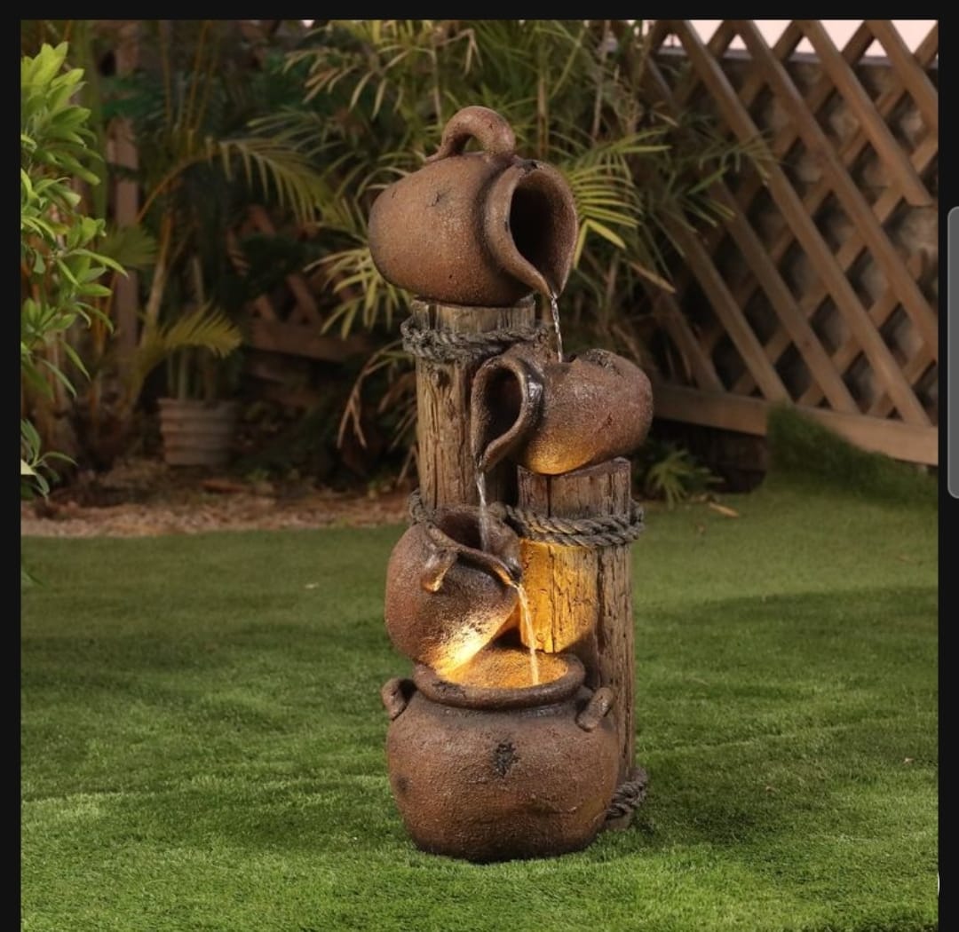 Wooden Fountain Size:-35x17x14 Inches