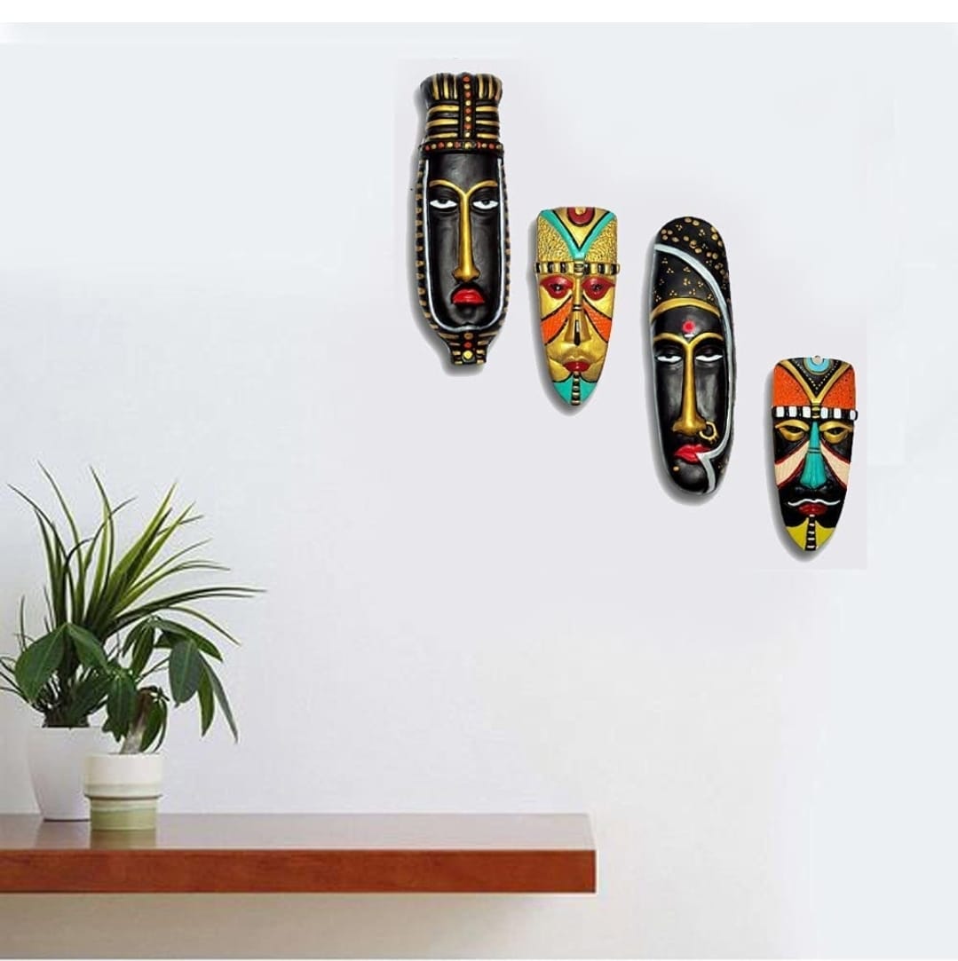 AFRICAN FACES- 4 PCs Set