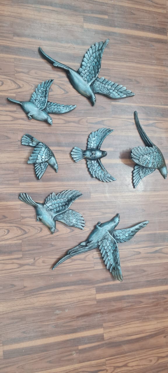 WALL HANGING BIRDS-7Pc Set