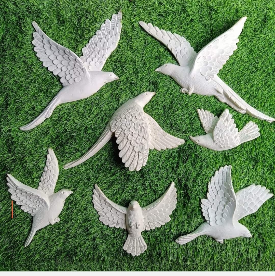 WALL HANGING BIRDS-7Pc Set