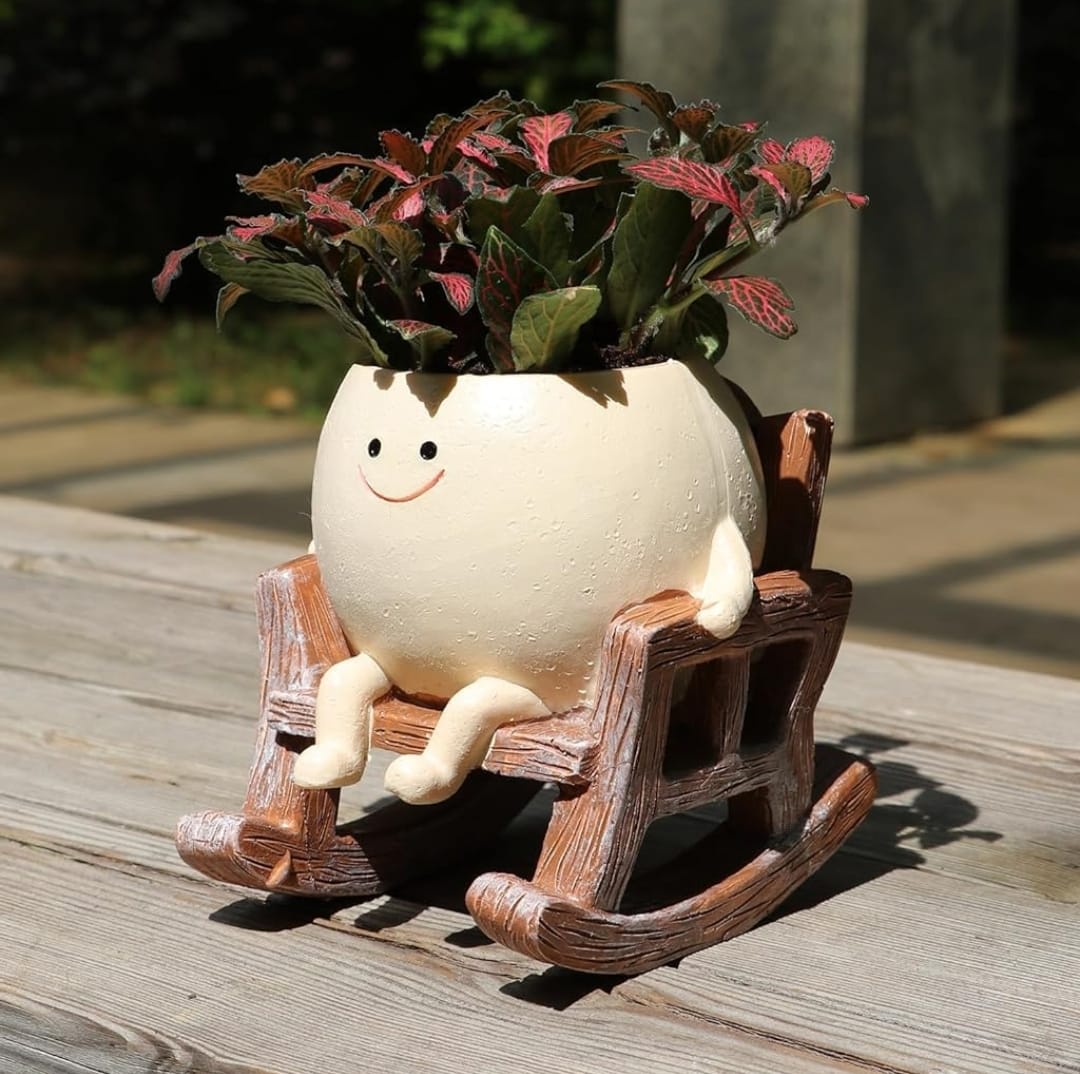 Cute Face Swing Planter Set of 3 pcs Size:-4-5 Inches