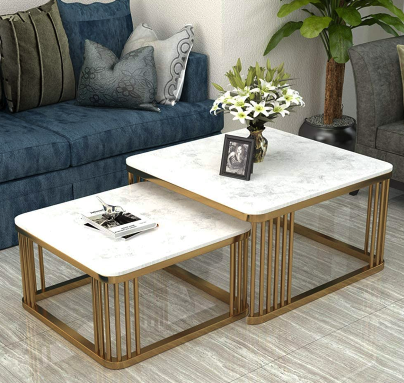 Contemporary Square Nesting Tables