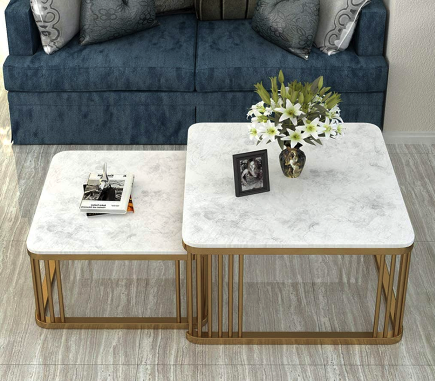 Contemporary Square Nesting Tables