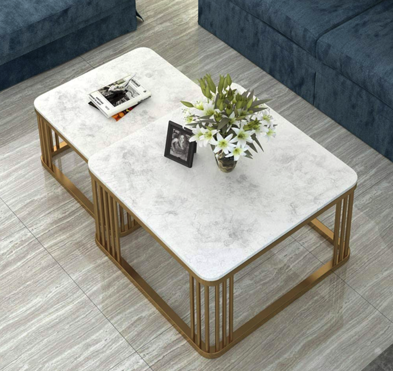 Contemporary Square Nesting Tables