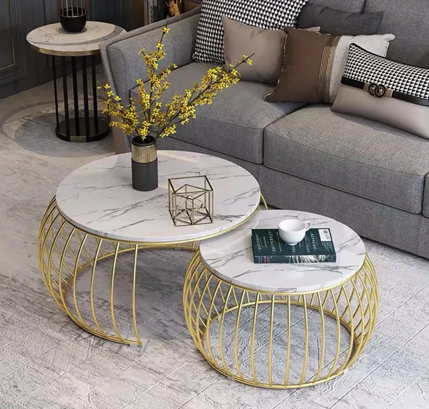 Modern Nesting Table Set of 2