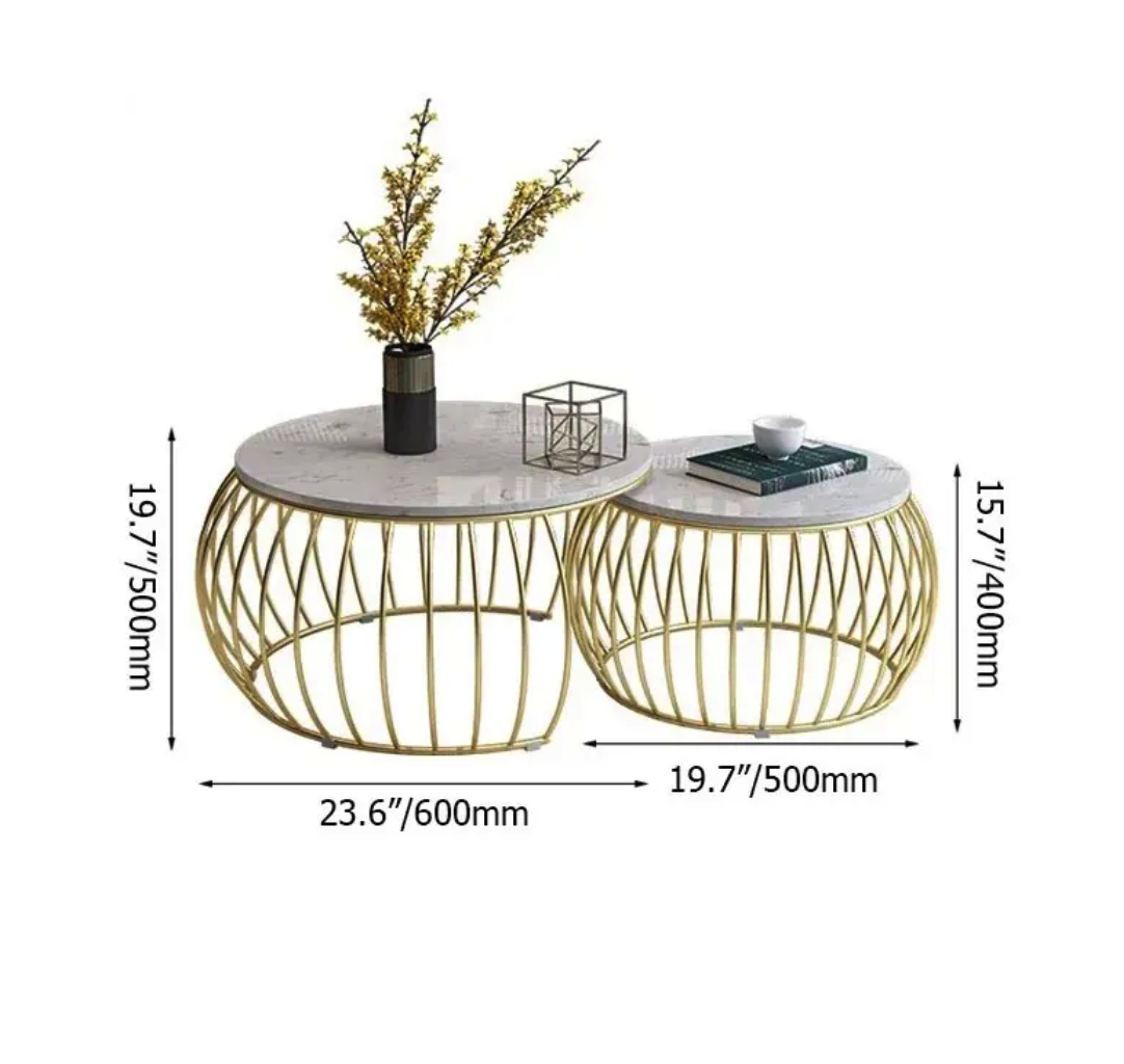 Modern Nesting Table Set of 2