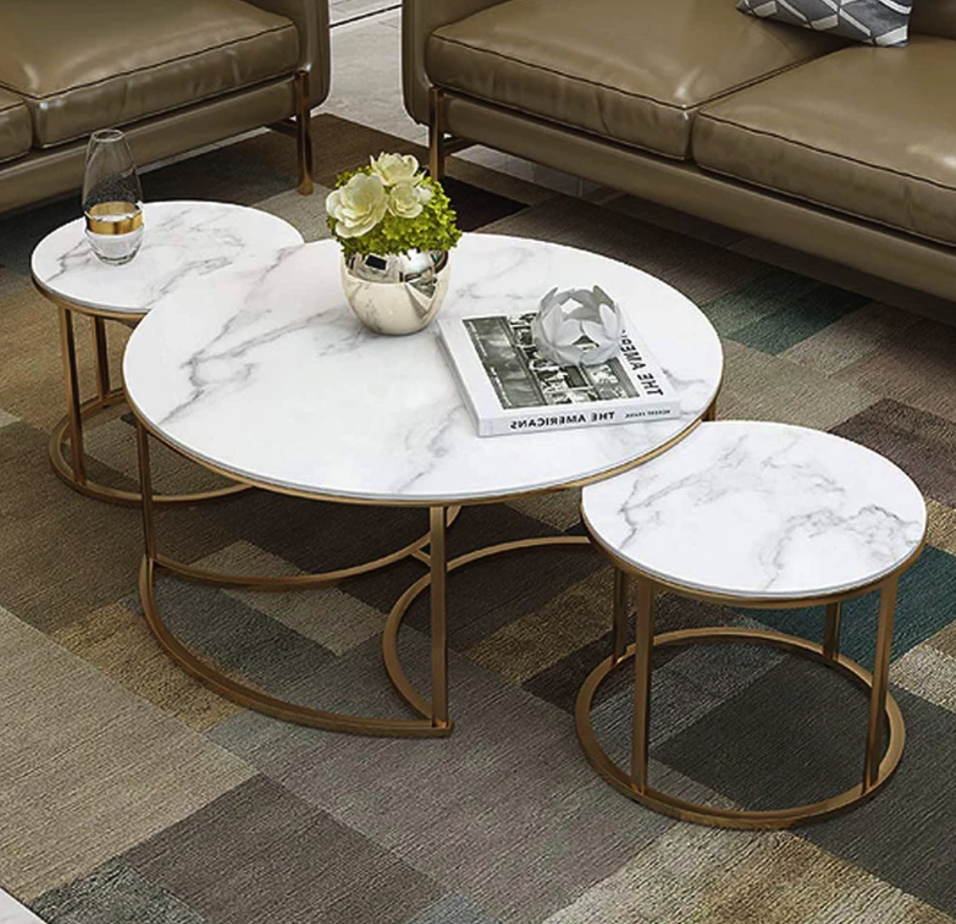 Nesting Table Set of 3 Š Elegant Space-Saving Accent Tables for Small Spaces