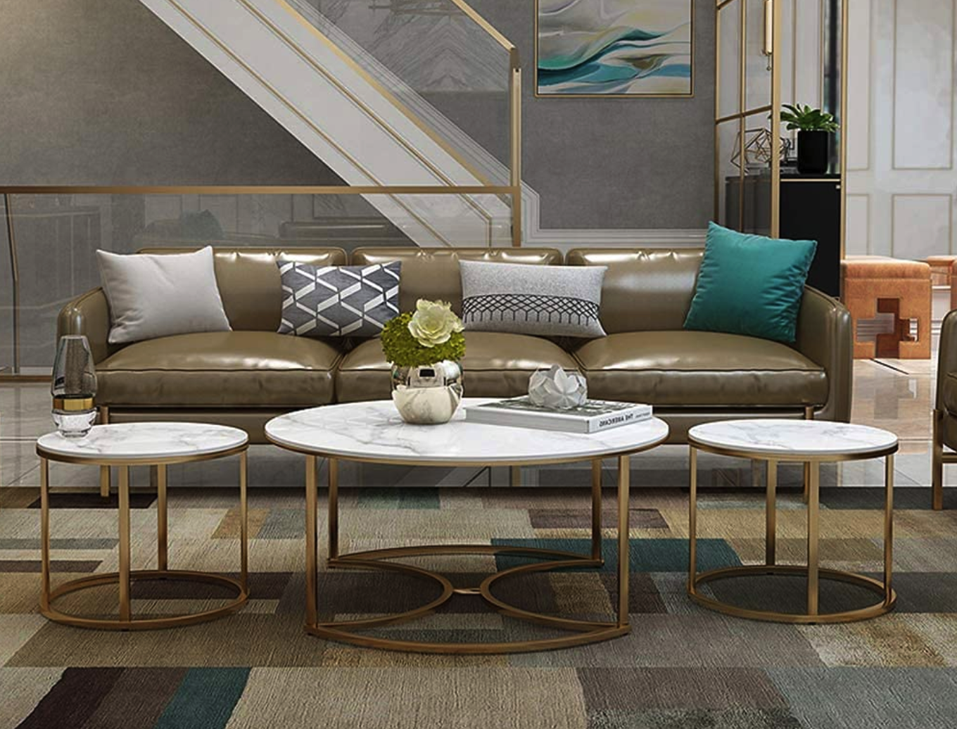 Nesting Table Set of 3 Š Elegant Space-Saving Accent Tables for Small Spaces