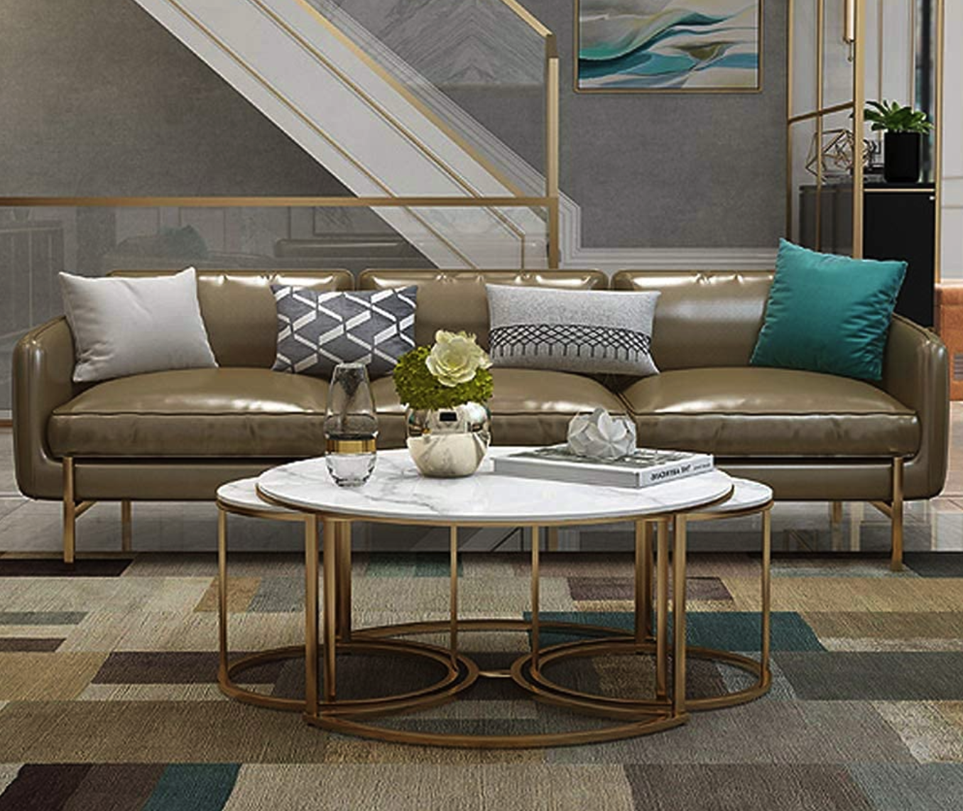 Nesting Table Set of 3 Š Elegant Space-Saving Accent Tables for Small Spaces