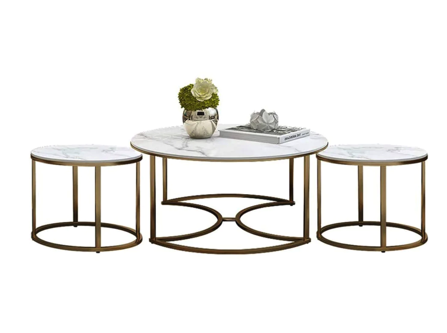 Nesting Table Set of 3 Š Elegant Space-Saving Accent Tables for Small Spaces