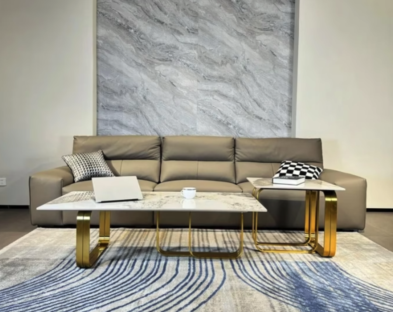 Elegant Modern Nesting Coffee Table Set Of 2