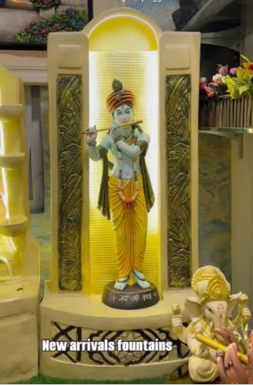 Big Hut Fountain With Krishna Ji