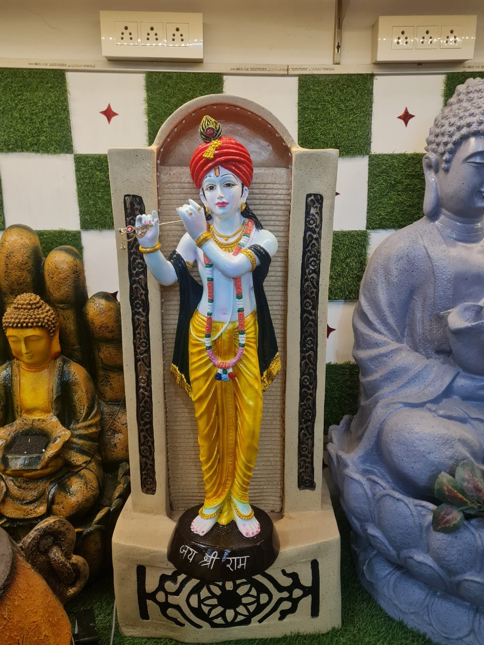 Big Hut Fountain With Krishna Ji