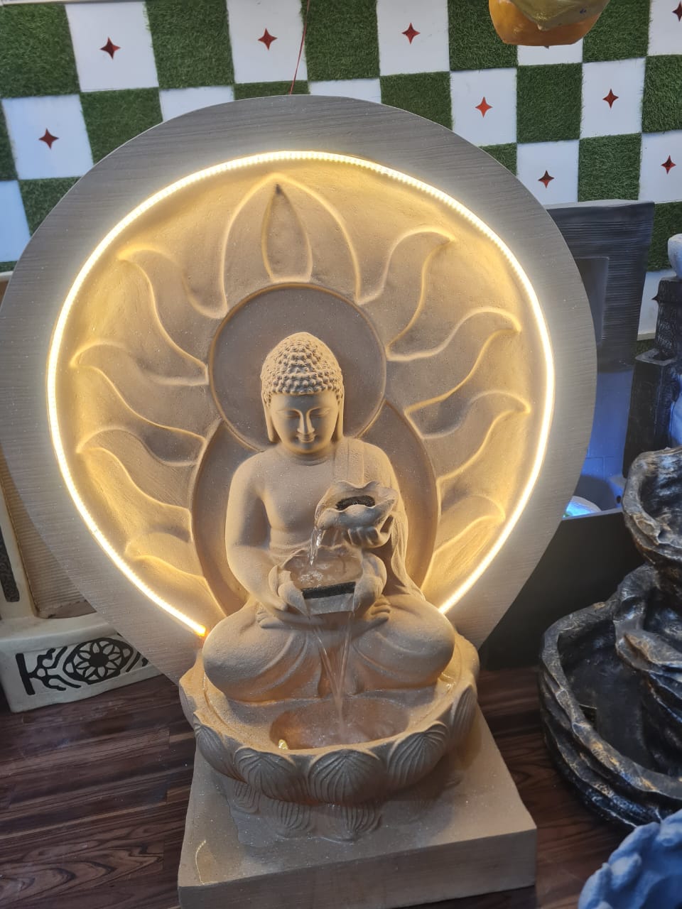 Sun Double Bowl Fountain Size:-4 Feet(Height)
