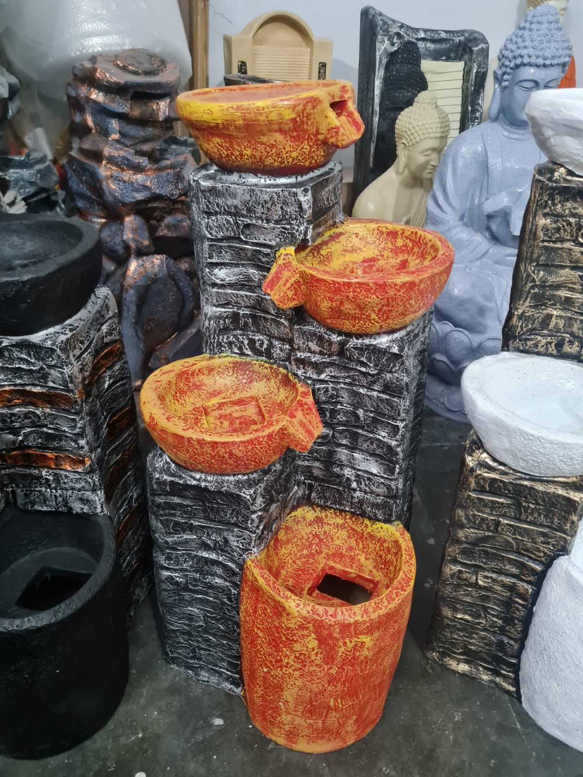 Small Diya Fountain Size:-3 Feet
