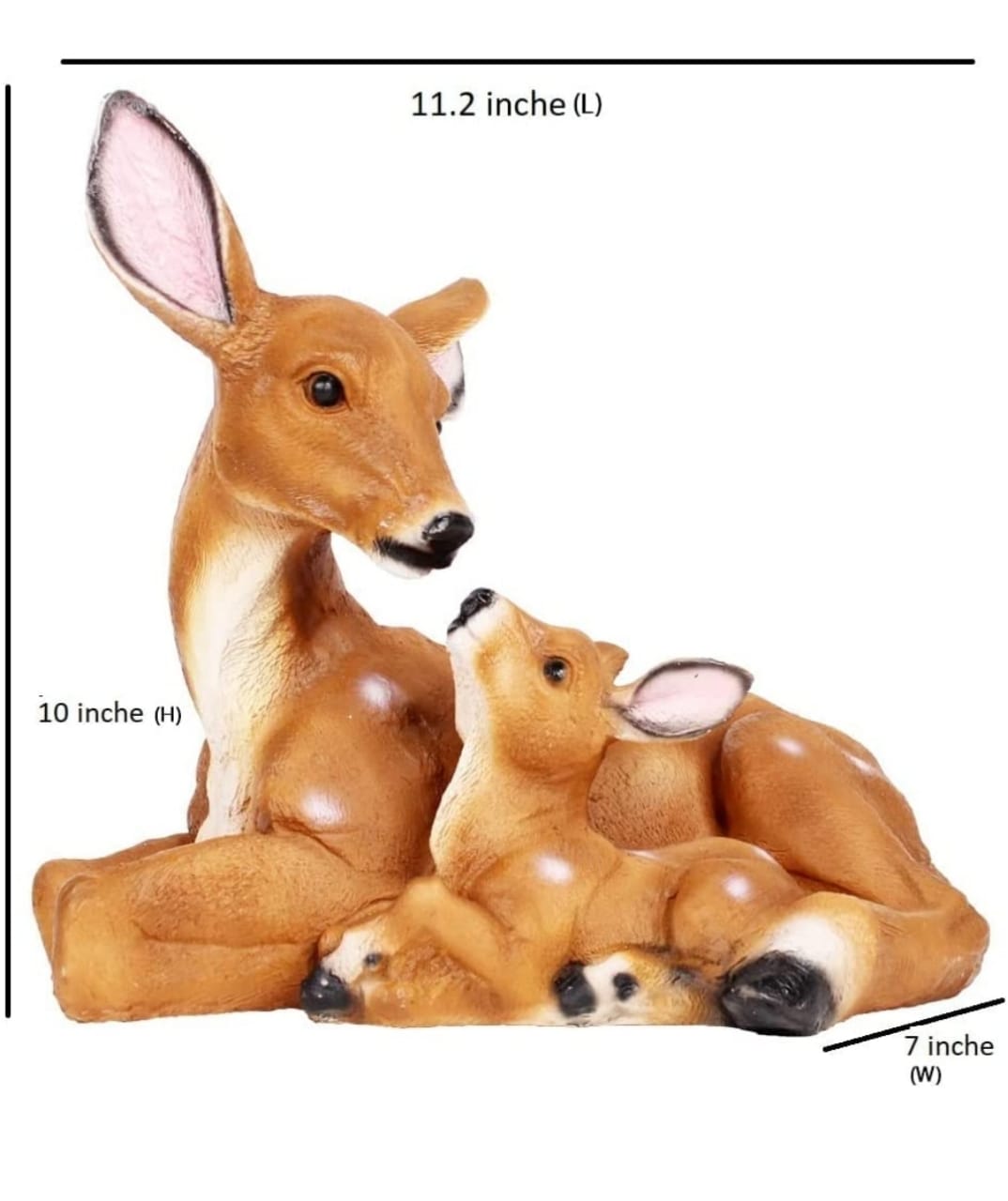 Deer With Baby Size:-11x10x7 Inches