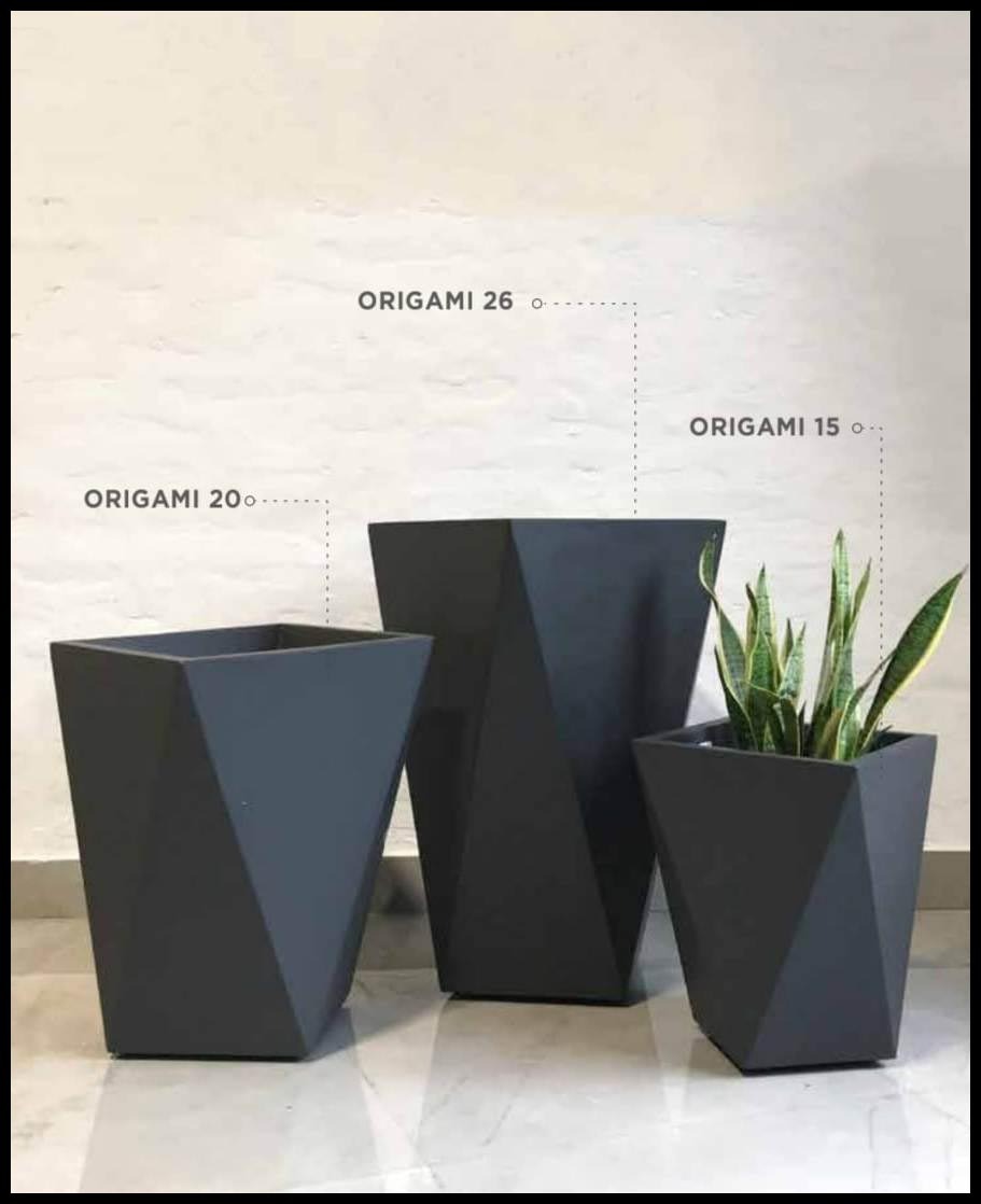 Crystal Fiber Pots Set of 3 pcs