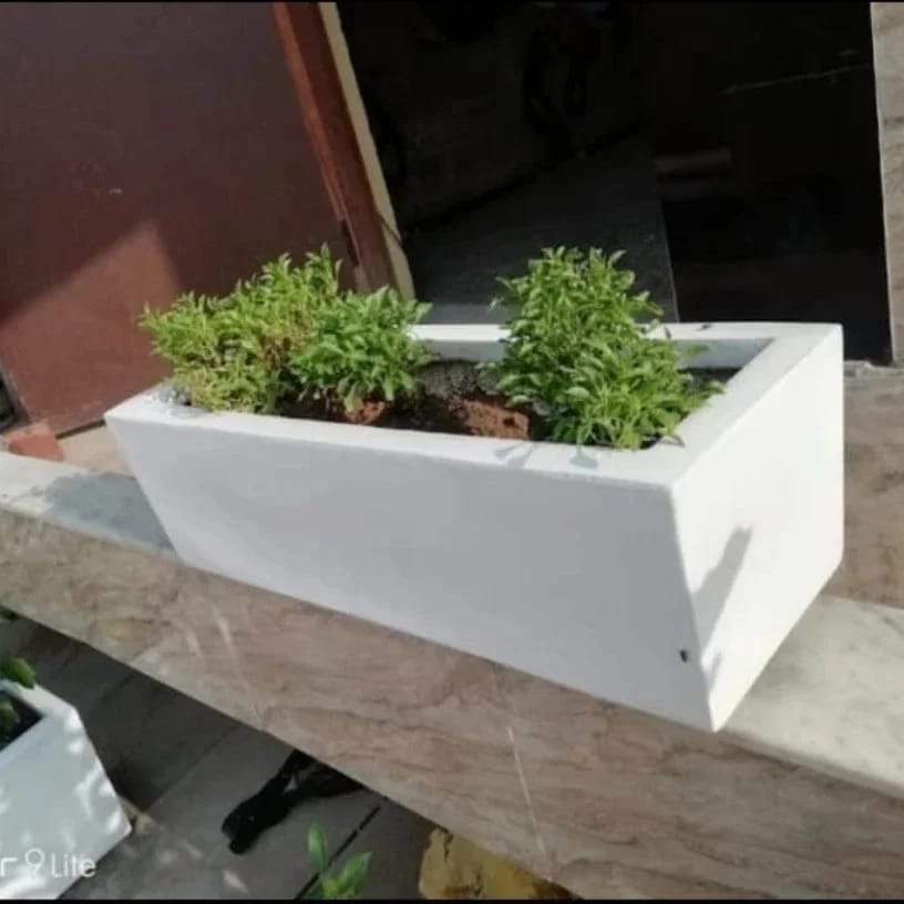 Rectangle Plain Fiber Pots