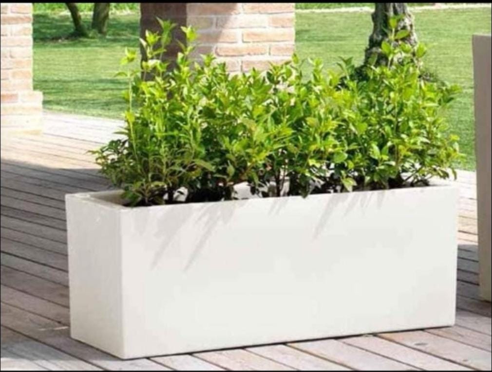 Rectangle Plain Fiber Pots