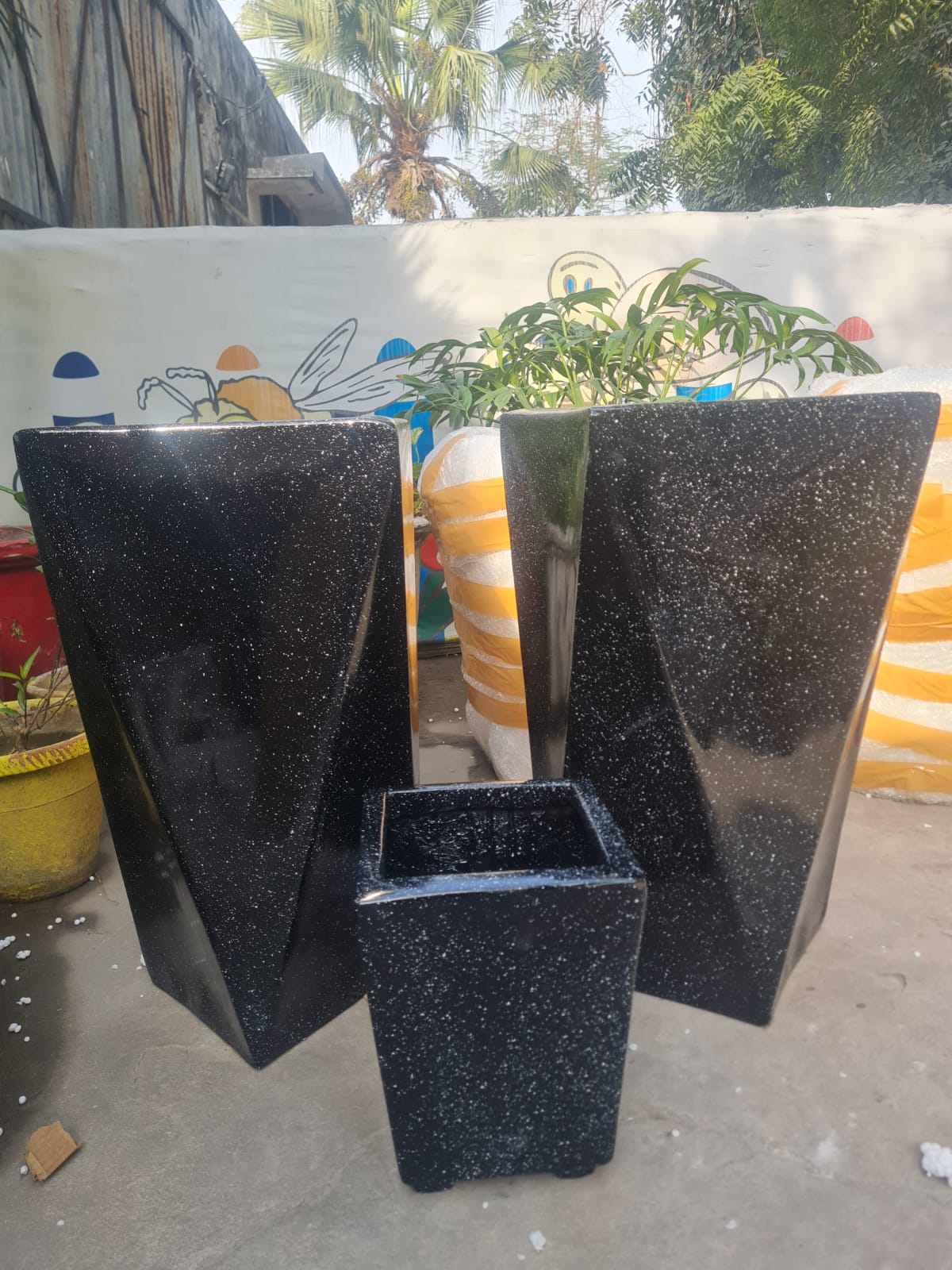 Crystal Fiber Pots Size:-24x12 Inches