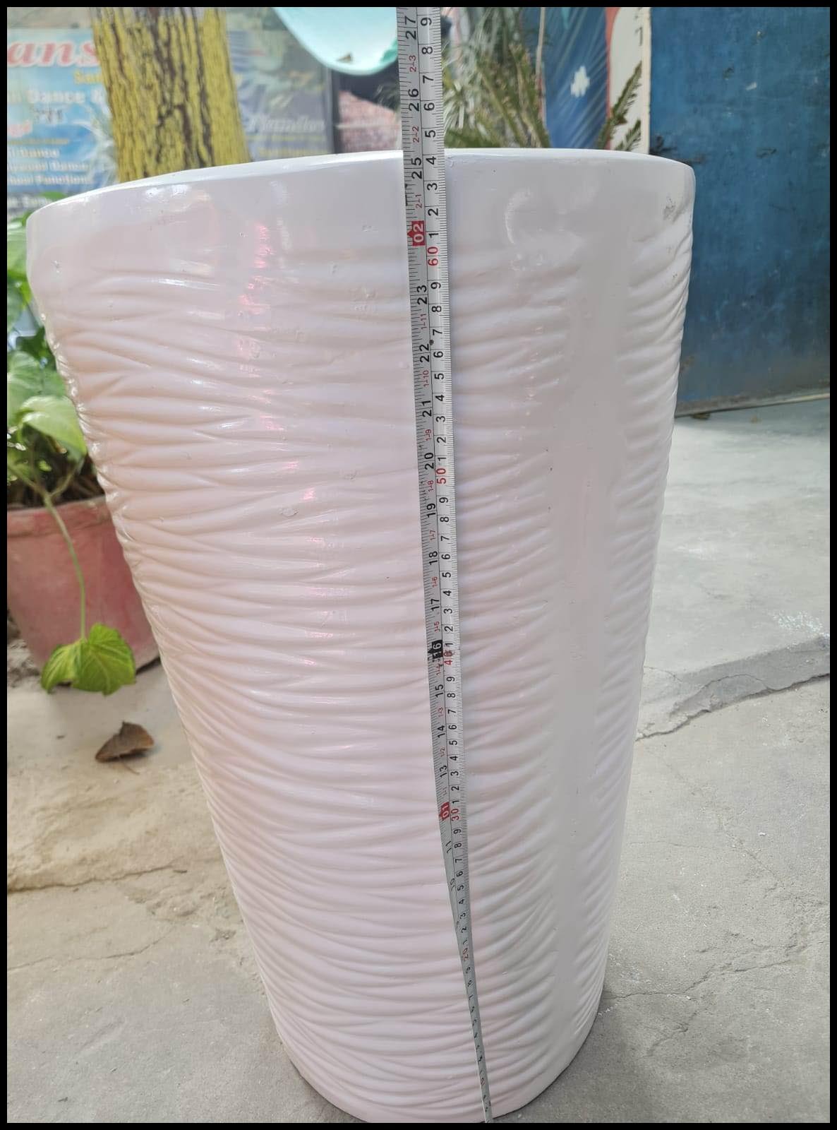 Wave Fiber Pots Size:-25x12 Inches