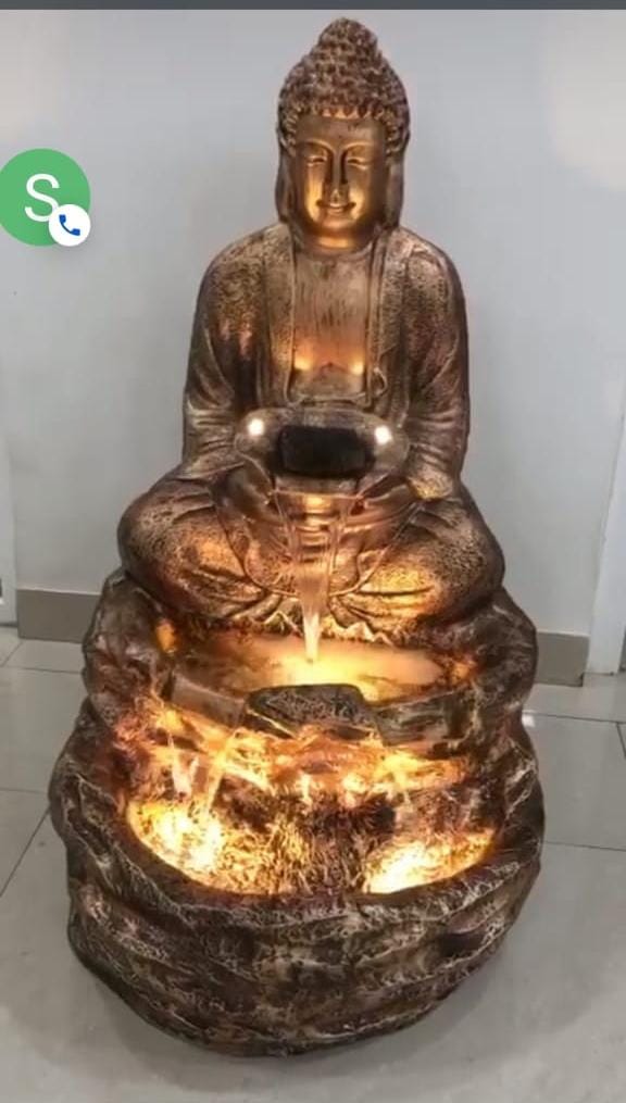 Big Spiral Buddha Fountain Size:-40 Inches