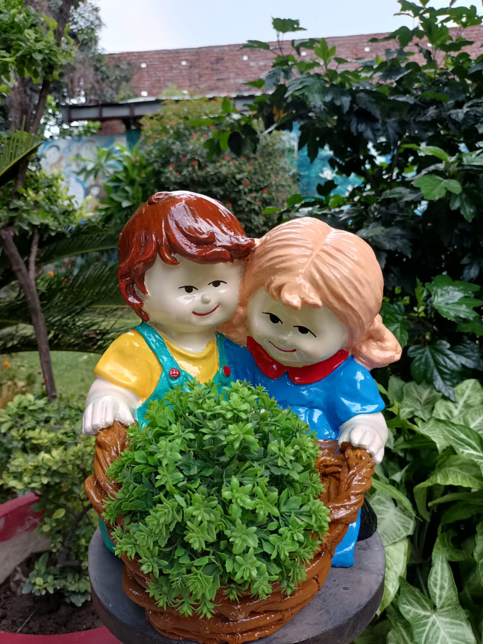 Twins Boy & Girl Planter Size:-12/13 Inches