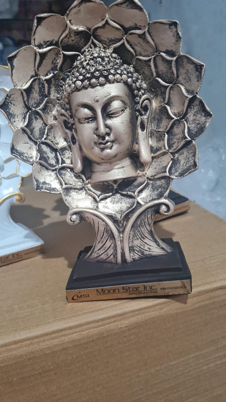 Flower Buddha Pair Size:-10 Inches