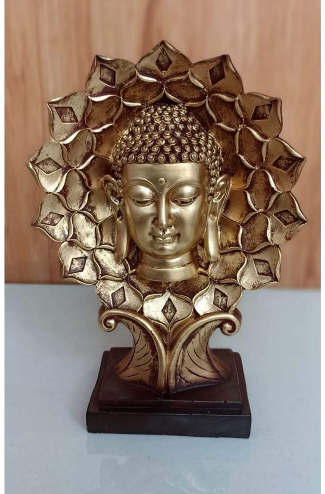 Flower Buddha Pair Size:-10 Inches