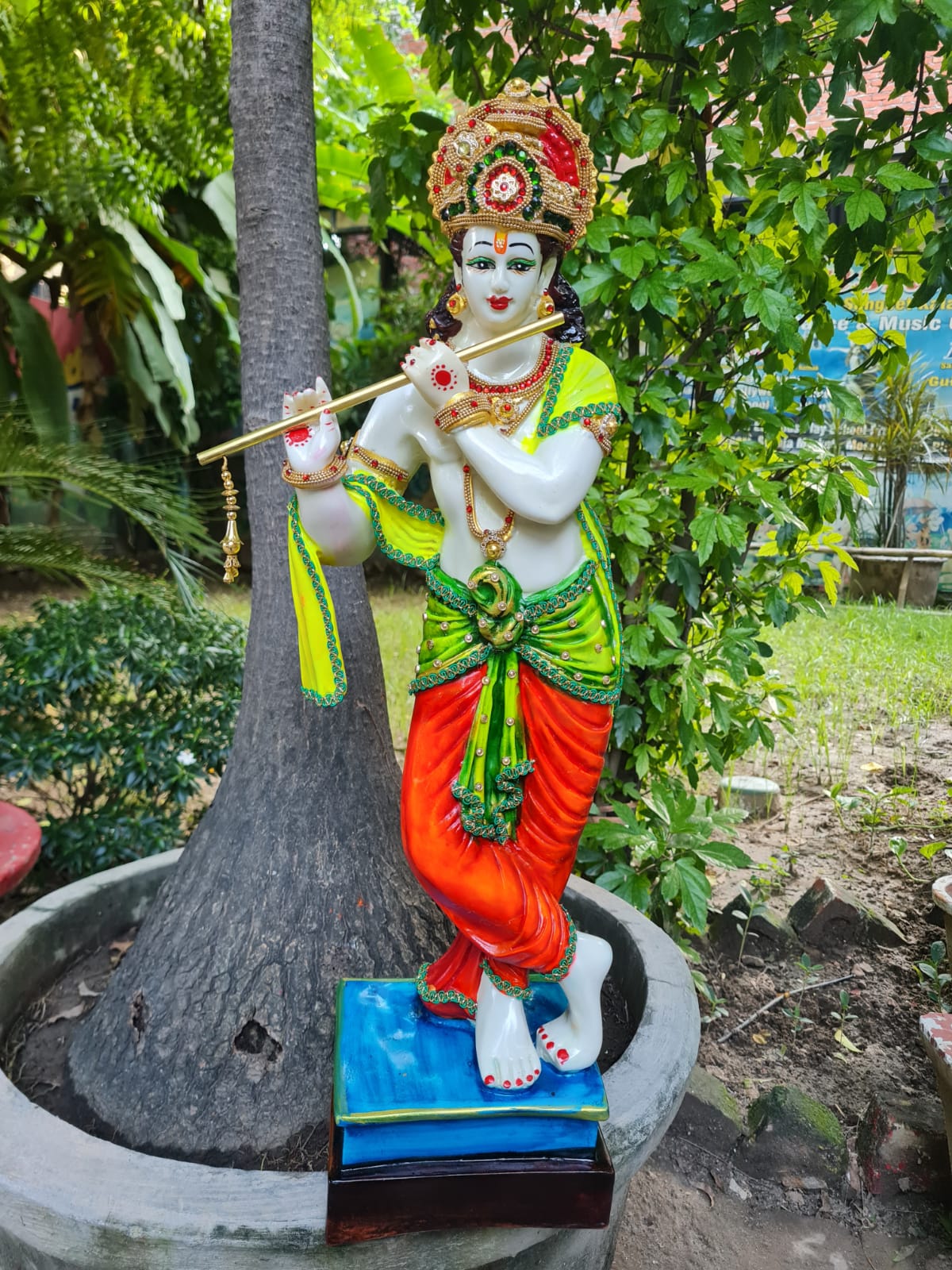 Shri krishna ji with jwellery Size:-24 Inches- 2Feet