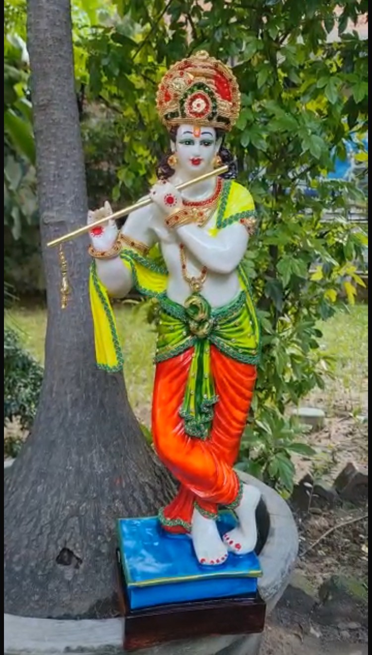 Shri krishna ji with jwellery Size:-24 Inches- 2Feet