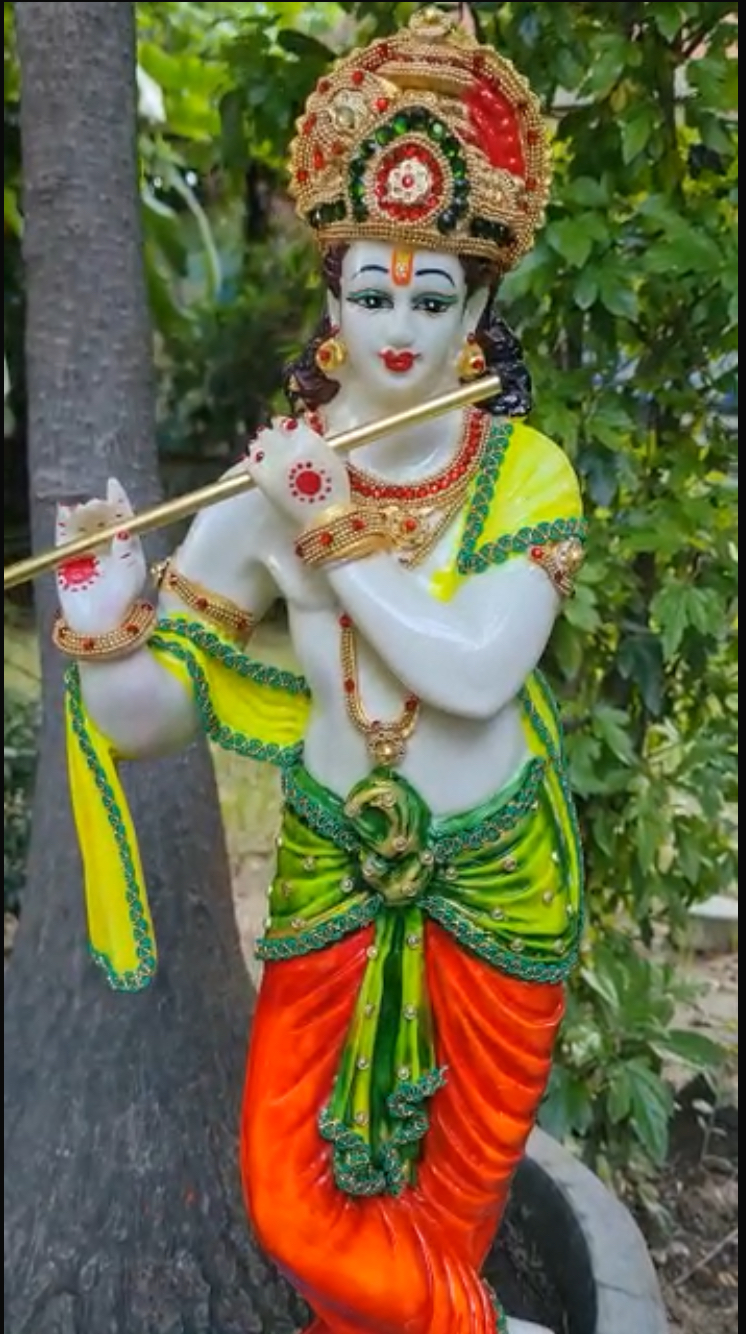 Shri krishna ji with jwellery Size:-24 Inches- 2Feet