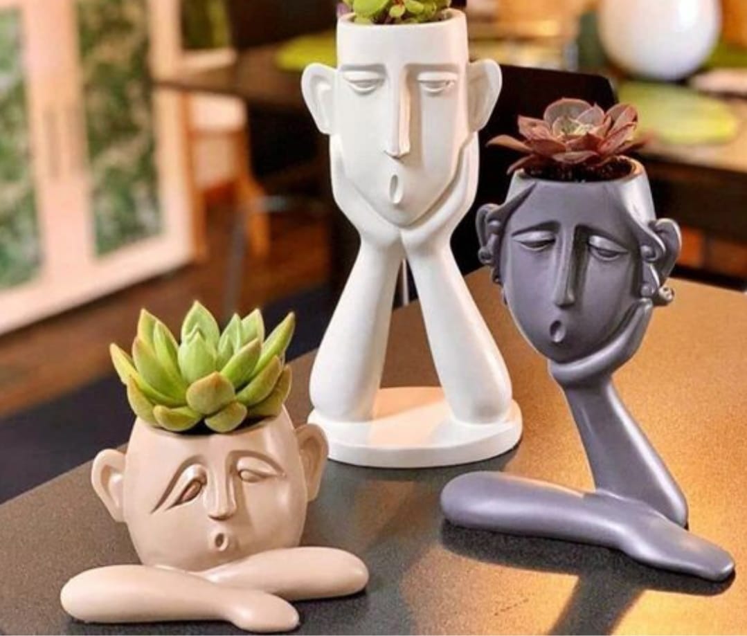 HUMAN HEAD SHAPE -3Pc. Set