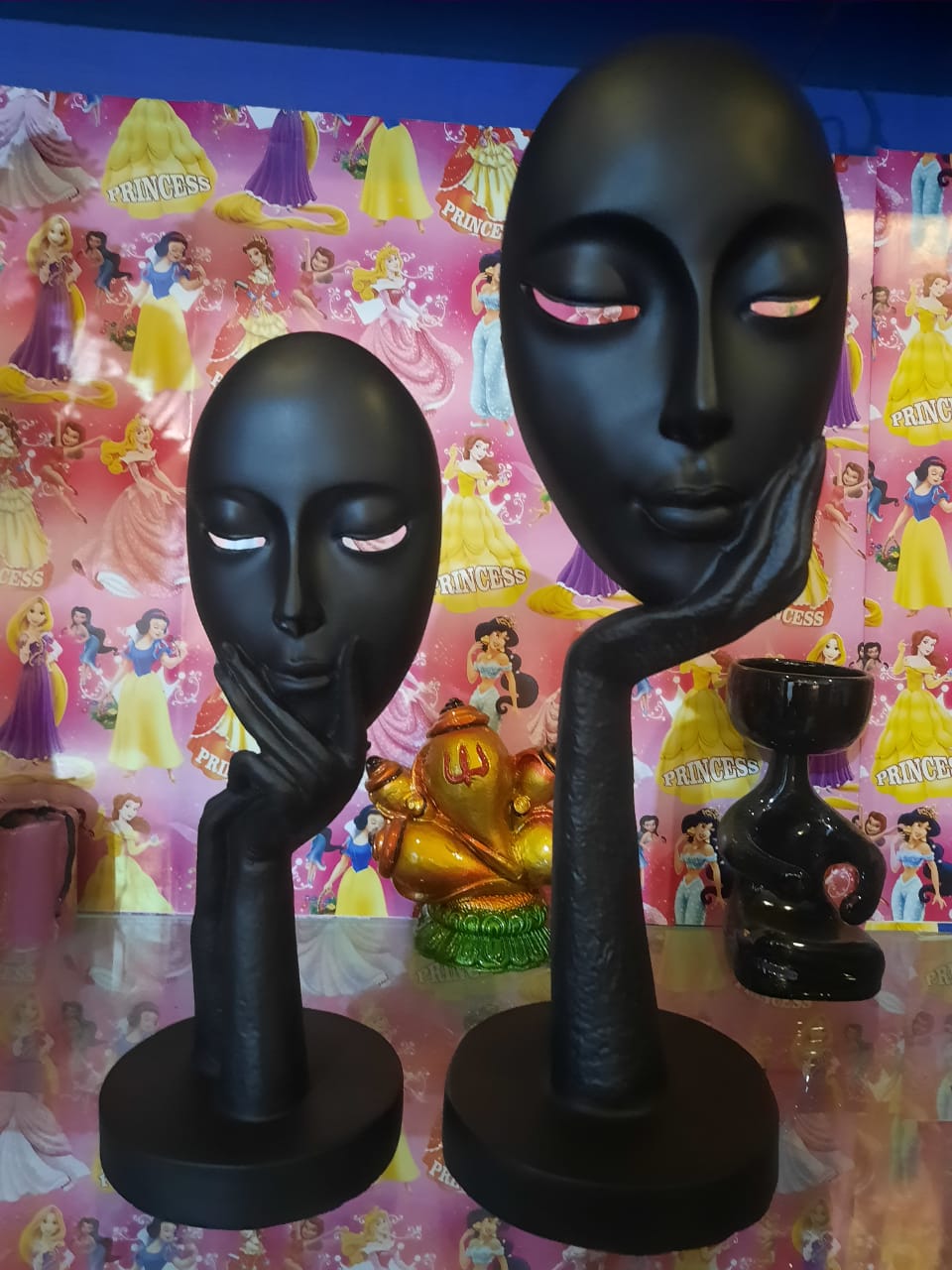 ANTIQUE FACES PAIR-  Size:-14 Inches & 11 Inches