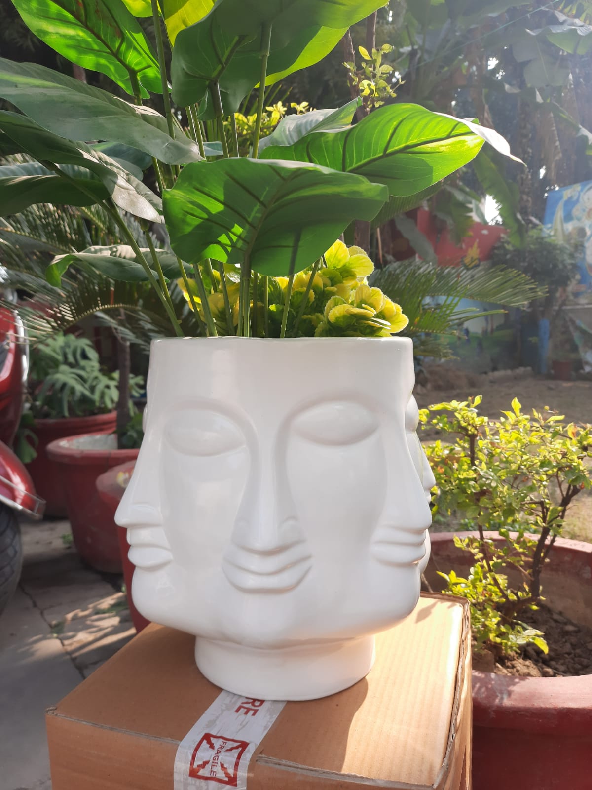 MULTIFACES PLANTERS- Colour (white, black, silver)